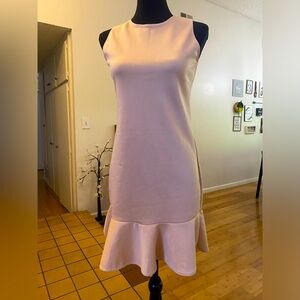 Dress tan color sleeve less NWOT